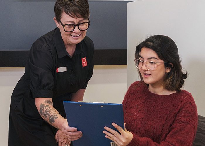 Central Queensland Radiology receptionist and patient